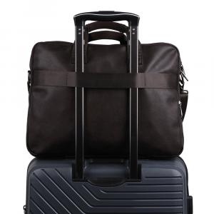 Notebook torba 42x31x11 cm  3 odeljka 15,6" Status braon