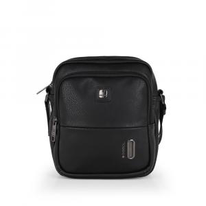 Torbica na rame muška 18x21x7 cm Snap crna