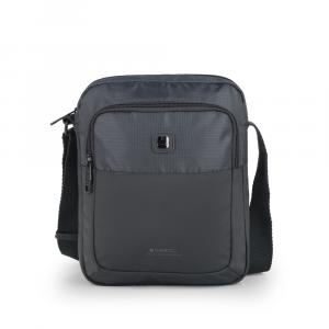 Torba na rame muška 20x25x8 cm Exit siva