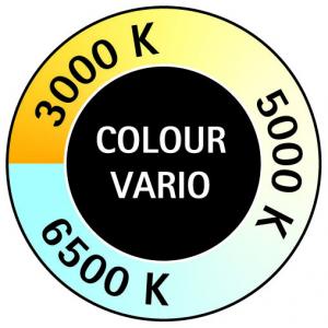 Stona lampa LED MAUL "pearly colour vario" sa dimerom bela