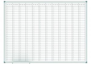 Godišnja planer tabla &quot;MAULstandard&quot;, 90x120, 12 meseci 