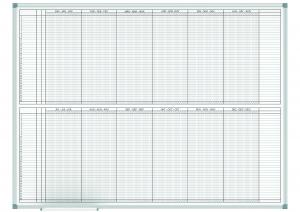 Godišnja planer tabla "MAULstandard", 90x120, 2x6 meseci MAUL