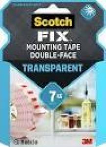 Traka za montažu Scotch TRANSPARENT, 19mm x1,5m 
