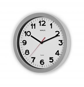 Zidni sat analogni MAUL "step" quarz srebrna