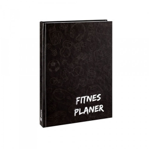 FITNES PLANER crno-silver crna