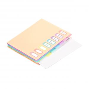 PVC Organiser sa 8 pregrada i gumicom Rainbow Pastel sortirano