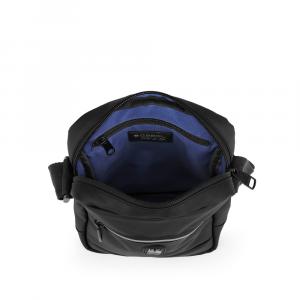 Torba na rame muška 18x22x7 cm Flash crna