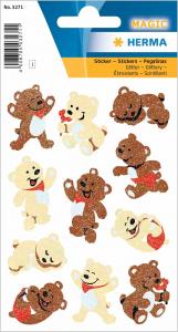 Stikeri MAGIC BEARS, GLITTERY 
