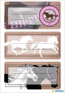 Stikeri VARIO SCHOOL WESTERNHORSES, GLITTERY 