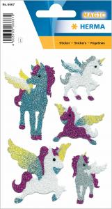 Stikeri MAGIC UNICORN, DIAMOND GLITTERY 