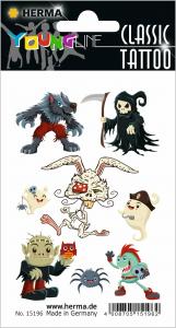 Stikeri TATTOO ZOMBIES COLOUR 