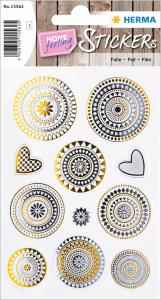 Stikeri CREATIVE ST.MANDALA GOLD- UND SILVER FOI 