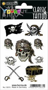 Stikeri TATTOO PIRATE COLOUR 