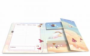 Fascikla plastificirana sa gumicom FAIRY DANCE, 240 x 320 x 15 mm