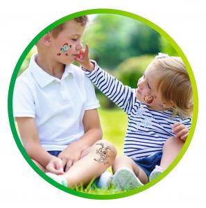 Stikeri TATTOO ZOMBIES COLOUR 