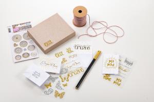 Stikeri CREATIVE ST.BUTTERFLIES GOLD AND SILVER 