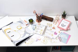 Stikeri CREATIVE HEARTS GOLD FOIL 