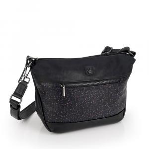 Torba na rame ženska 30x20x9 cm Anni crna