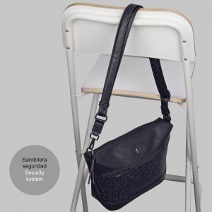 Torba na rame ženska 30x20x9 cm Anni crna