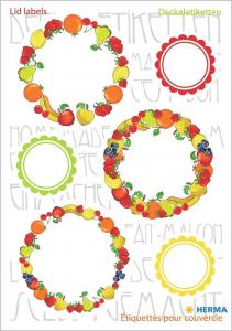 Stikeri VARIO KITCHEN LABELS FOR LID NEW LOOK FRUIT  Herma