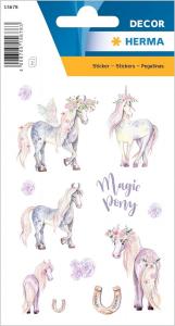 Stikeri DECOR MAGIC PONY, GLITTERY 
