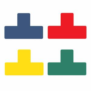 Simboli za podno obeležavanje "T" forma 1/10, Tarifold - Djois plava