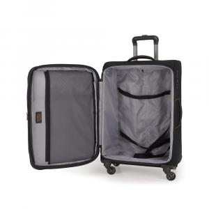 Kofer srednji 42x67,5x29/32 cm  polyester 50,4/62,4l-2,7 kg Florida crna