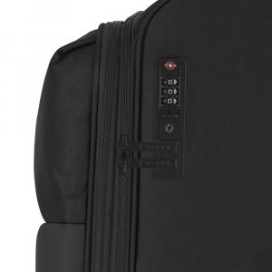 Kofer srednji 42x67,5x29/32 cm  polyester 50,4/62,4l-2,7 kg Florida crna