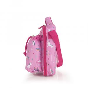 Torba na rame sa term. oblogom 27x21x6 cm 3,4l-0,26 kg Rainbow roze