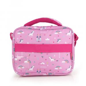 Torba na rame sa term. oblogom 27x21x6 cm 3,4l-0,26 kg Rainbow roze