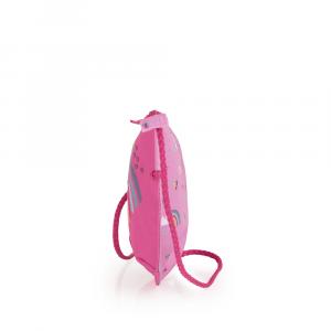 Torbica na rame 21x16x3 cm 0,6l-0,05 kg Rainbow roze