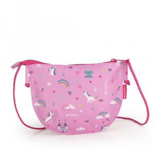 Torbica na rame 21x16x3 cm 0,6l-0,05 kg Rainbow roze