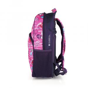 Ranac predškolski ergonomski 30x40x12 cm 13l-0,40 kg Sticker roze