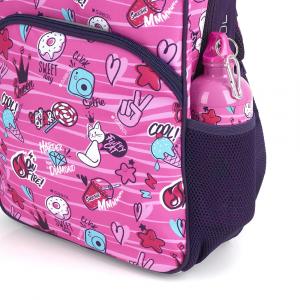 Aluminijumska boca za vodu 7x21 cm  600ml-0,12 kg Sticker roze