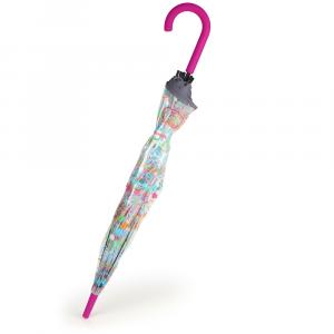 Kišobran dečji transparent windproof 8 rebara Fiori zelena