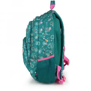 Ranac školski ergonomski 32x44x18 cm 21l-0,56 kg Fiori zelena