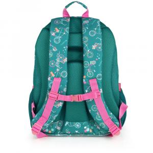 Ranac školski ergonomski 32x44x18 cm 21l-0,56 kg Fiori zelena
