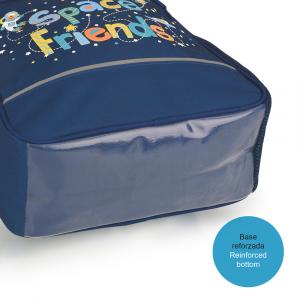 Ranac predškolski ergonomski 30x40x12 cm 13l-0,40 kg Space siva