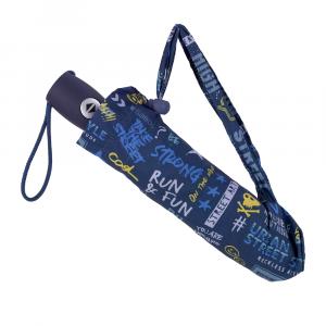 Kišobran dečji 8 rebara Skull tamno plava