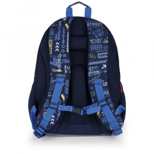 Ranac školski ergonomski 32x44x18 cm 21l-0,56 kg Skull tamno plava
