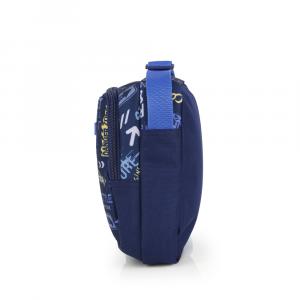 Torbica na rame 16x20x6,5 cm 2l-0,13 kg Skull tamno plava