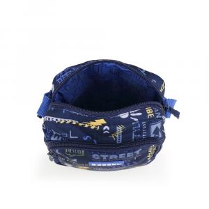 Torbica na rame 16x20x6,5 cm 2l-0,13 kg Skull tamno plava