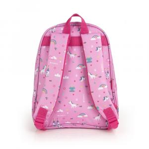 Ranac predškolski  ergonomski 27x34x12 cm 9l-0,28 kg Rainbow roze