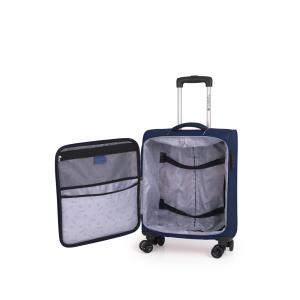 Kofer mali (kabinski) 39x55x20 cm  polyester 36,6l-2,5 kg Lisboa tamno plava