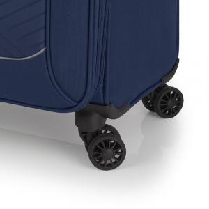 Kofer mali (kabinski) 39x55x20 cm  polyester 36,6l-2,5 kg Lisboa tamno plava