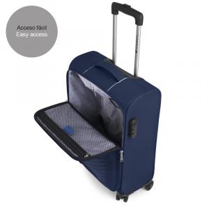 Kofer mali (kabinski) 39x55x20 cm  polyester 36,6l-2,5 kg Lisboa tamno plava