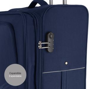 Kofer srednji 42x67x29 cm  polyester 71,3l-3,3 kg Lisboa tamno plava