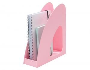 Uspravni držač za dokumentaciju "RE-LOOP" pastel roze