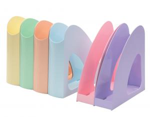 Uspravni držač za dokumentaciju "RE-LOOP" pastel žuta