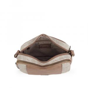 Torba na rame ženska 21x13x7 cm India braon